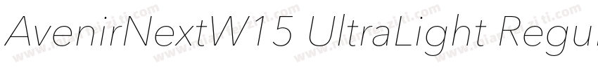 AvenirNextW15 UltraLight Regular字体转换